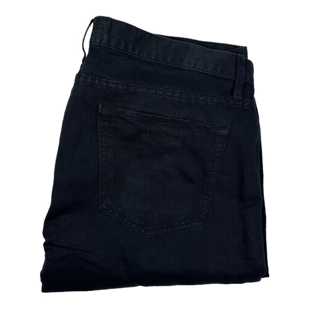 Moschino Blue Cotton Linen Mens 5 Pocket Chino Pants 34x34 MS62O401